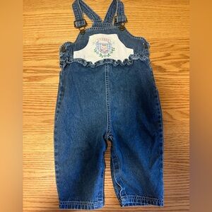 Vintage Infant 18 months playbear demin overalls